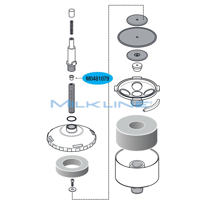 SPRING SUPPORT FOR REGULATOR 400L