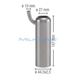 S/S TEAT CUP SHELL WF STD 44,5X2,5X147 D.27