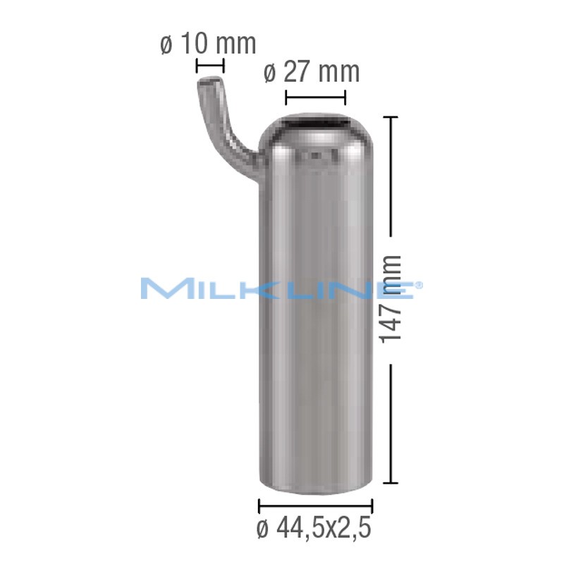 CANNELLO IN ACCIAIO WF STD 44,5X2,5X147 D.27