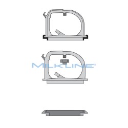 COP PLASTICA X SECCHIO MUNG.MILKLINE
