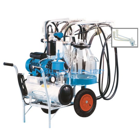 MILKING TROLLEY MINI 2/4/BUCK. GOAT 450 N/I SIL P30