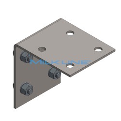 SUPP INOX 90° C/VITI X STAZ.LAV.INOX PIEGH.