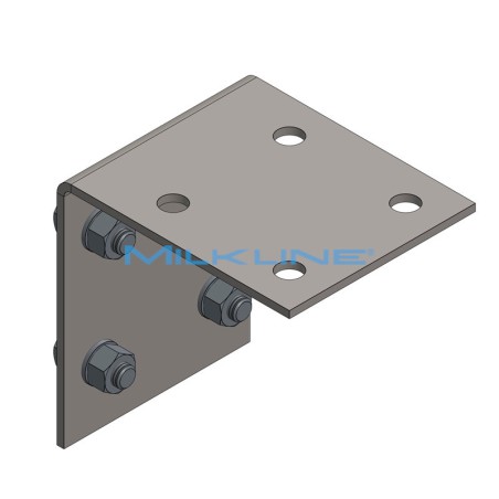 90° S/S SUPP W/SCREW FOR FOLD. CLUSTER WASHER