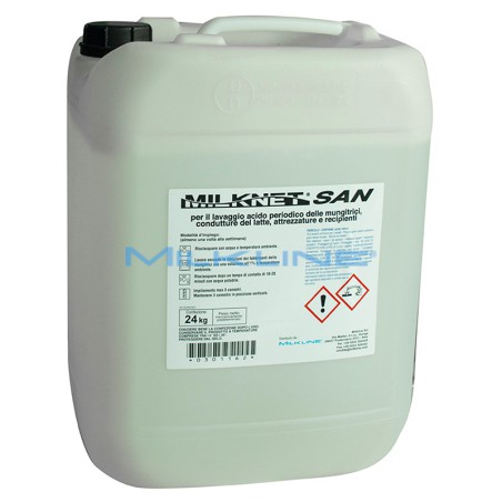 MILKNET SAN WEEKLY ACID CLEANER KG24