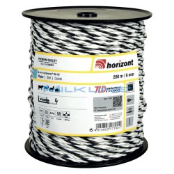 CORDA TURBOMAX BIANCO/NERO D6MM MT 200