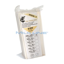 SET 100 FILTERLINE S WELDED MILK FILTER SOCKS 250X125