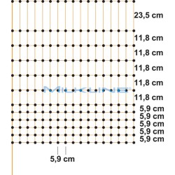 RETE ELETTR.X POLLAME 106CM 1P 50MT
