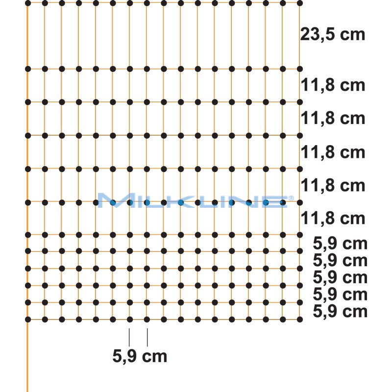 RETE ELETTR.X POLLAME 106CM 1P 50MT