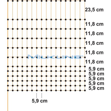 RETE ELETTR.X POLLAME 106CM 1P 50MT