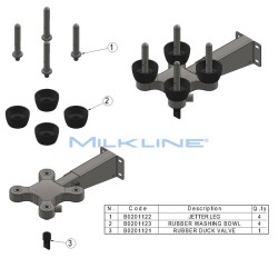 WASHING STATION S/S COLLAPS.WITH NOZZLES