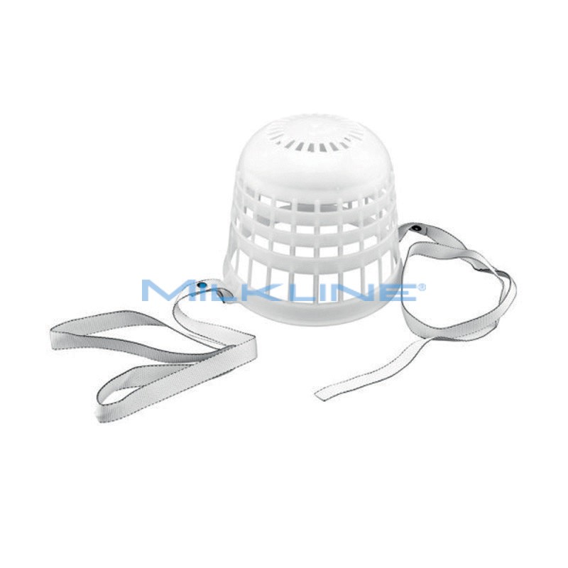 GREY CALF MUZZLE WITH STRAP