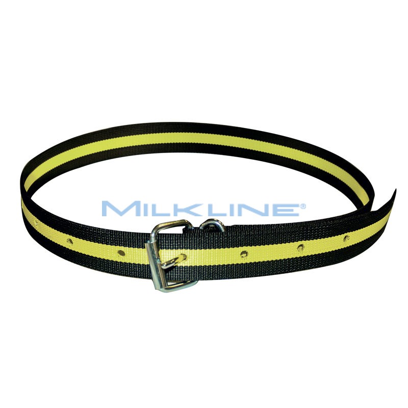 HT BELT 135 CM YELLOW/BLACK WITH METAL CLOSING