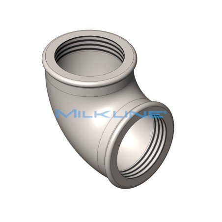 GALVANIZED ELBOW FF 1"