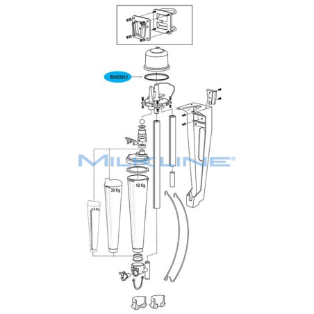 GASKET FOR MILK METER BOWL WK