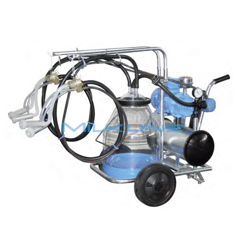 MILKING TROLLEY MINI 1/2 E 180 O 2G PAST/I SIL P30 R/PNEUM SPEC