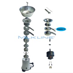 CORPO RICEVITORE CREMA X ELECREM 1 MET