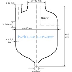 RECEIVING JAR A 50 E63 U40 MILK+N60