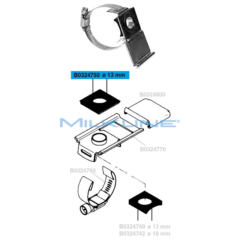 PLUG SIDE GASKET MILK COCK SH/I F13