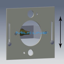 FRONT PLATE WITH SUCTION BRACKET COMPL. SINGLE