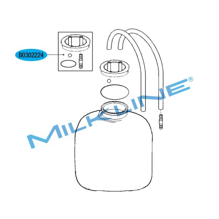 LID FOR QUARTER MILKER TED