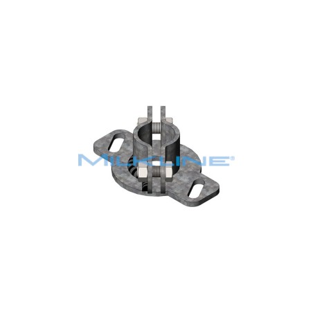 SUPPORTO A MURO APERTO 2 BULLONI 1"