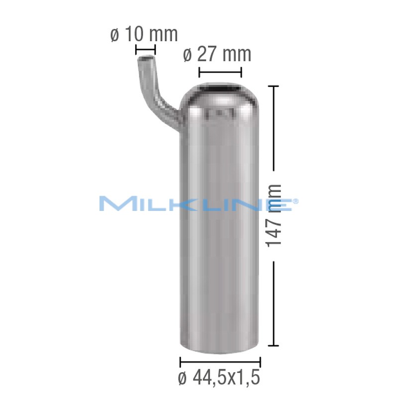 S/S TEAT CUP SHELL WF LIGHT 44,5X1,5X147 D.27
