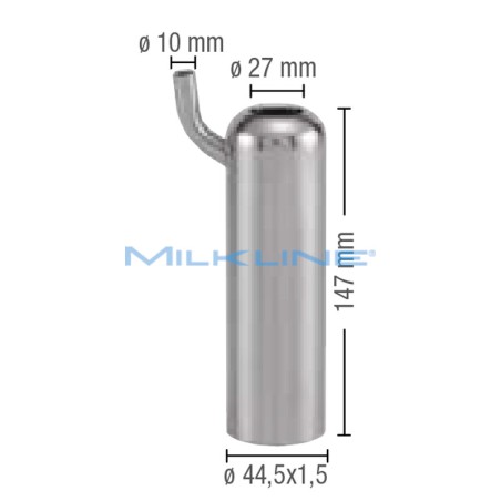 CANNELLO LEGGERO IN ACCIAIO WF 44,5X1,5X147 D.27