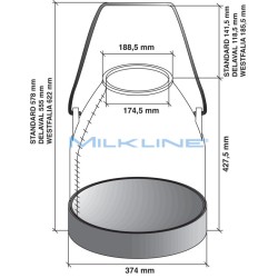 SECCHIO MUNG.TRAS 30 L STD BLU TN