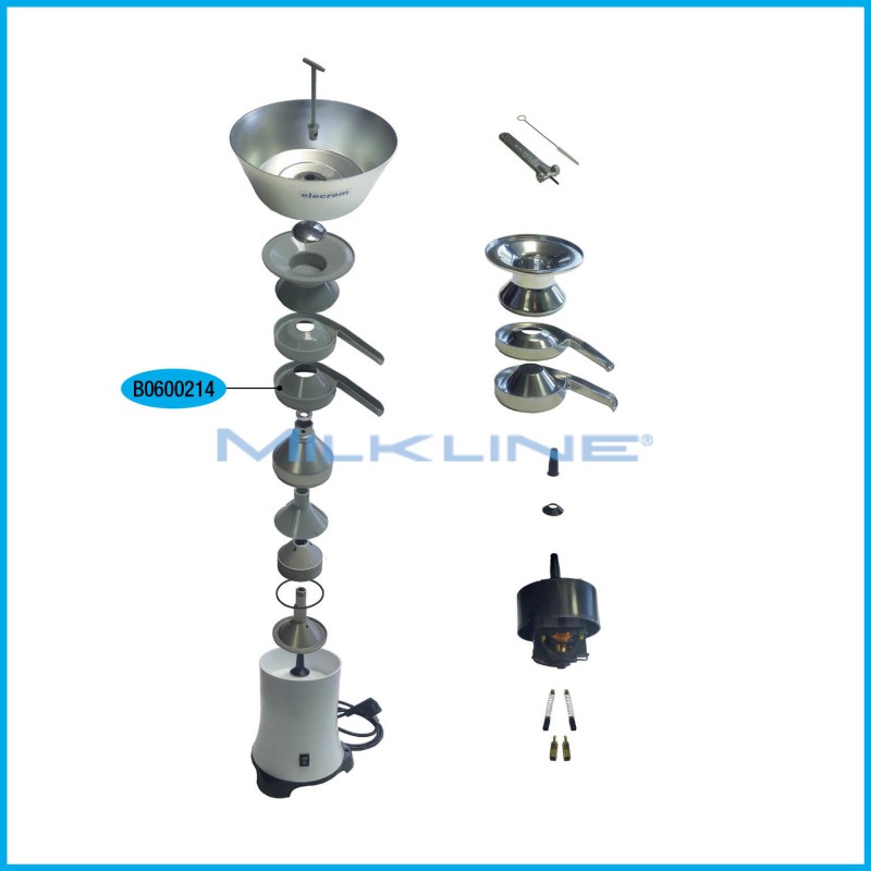 CORPO RICEVITORE LATTE X ELECREM 1 PL