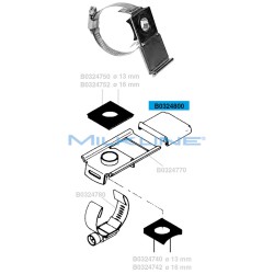 S/S PLATE FOR MILK COCK SH