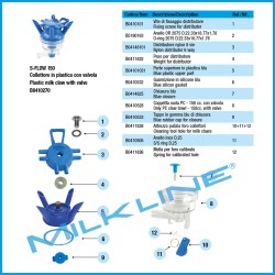 MILK CLAW S-FLOW PLAS.150 C/V