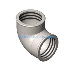 GALVANIZED ELBOW FF 3"