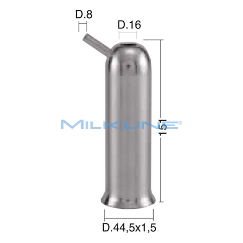 CANNELLO INOX AD MELOTTE D.16