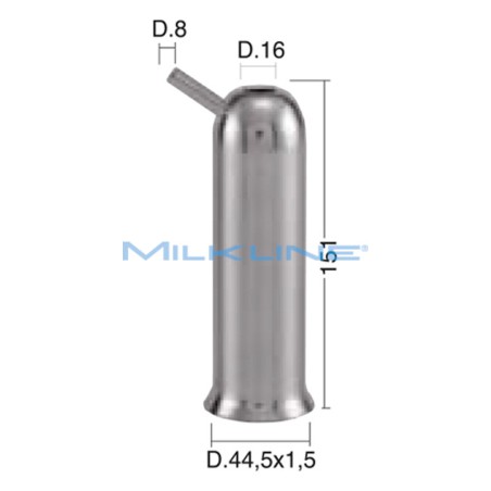 CANNELLO INOX AD MELOTTE D.16