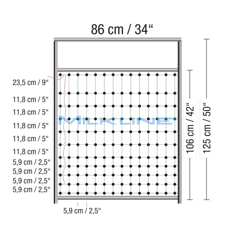 PORTA PER RETI PER RECINTI ELETTRIFICATI