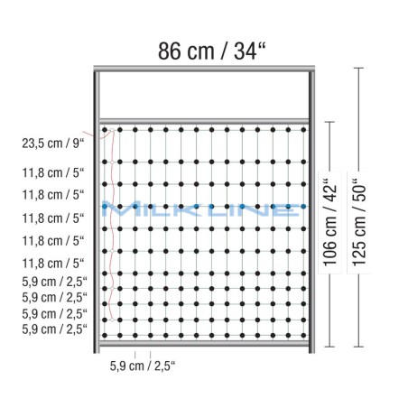 PORTA PER RETI PER RECINTI ELETTRIFICATI