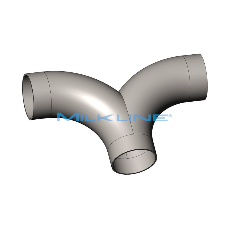 DOUBLE STAINLESS STEEL ELBOW DN 50
