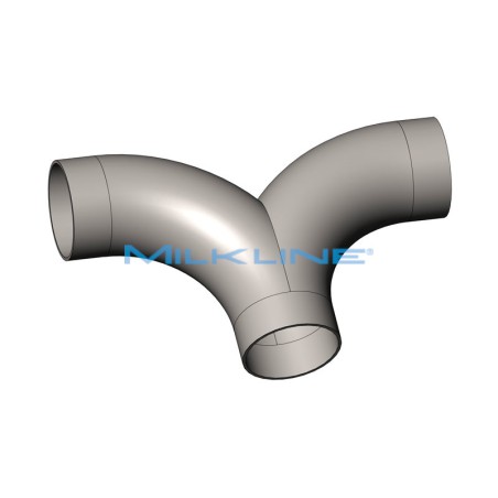 DOUBLE STAINLESS STEEL ELBOW DN 50