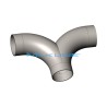 DOUBLE STAINLESS STEEL ELBOW DN 50