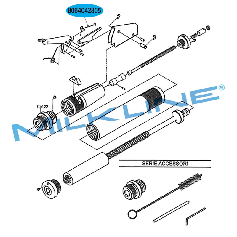 MOLLA DENTE SCATTO X APP.MAC.ADLER BIC.