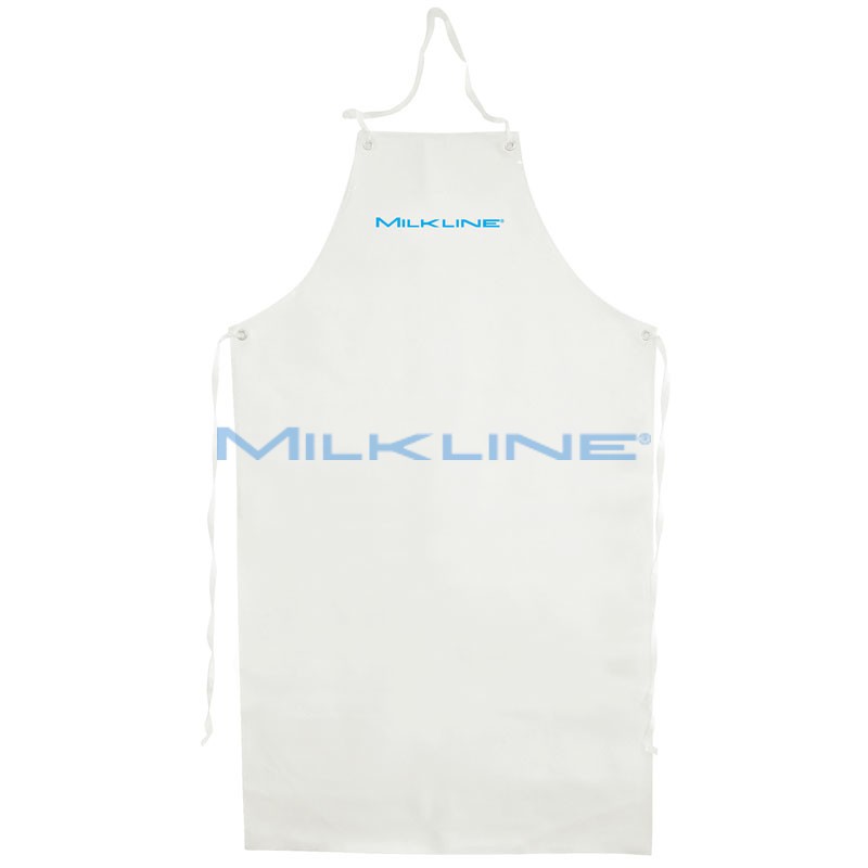 WHITE MILKER'S APRON