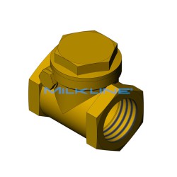 VALVOLA A CLAPE' OTTONE 1"M