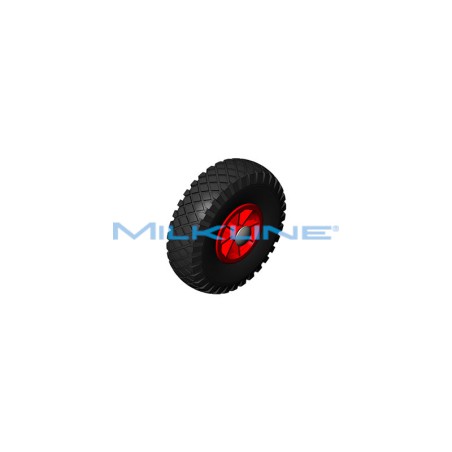 SOLID RUBBER WHEEL D260 W/PLUG