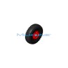 SOLID RUBBER WHEEL D260 W/PLUG
